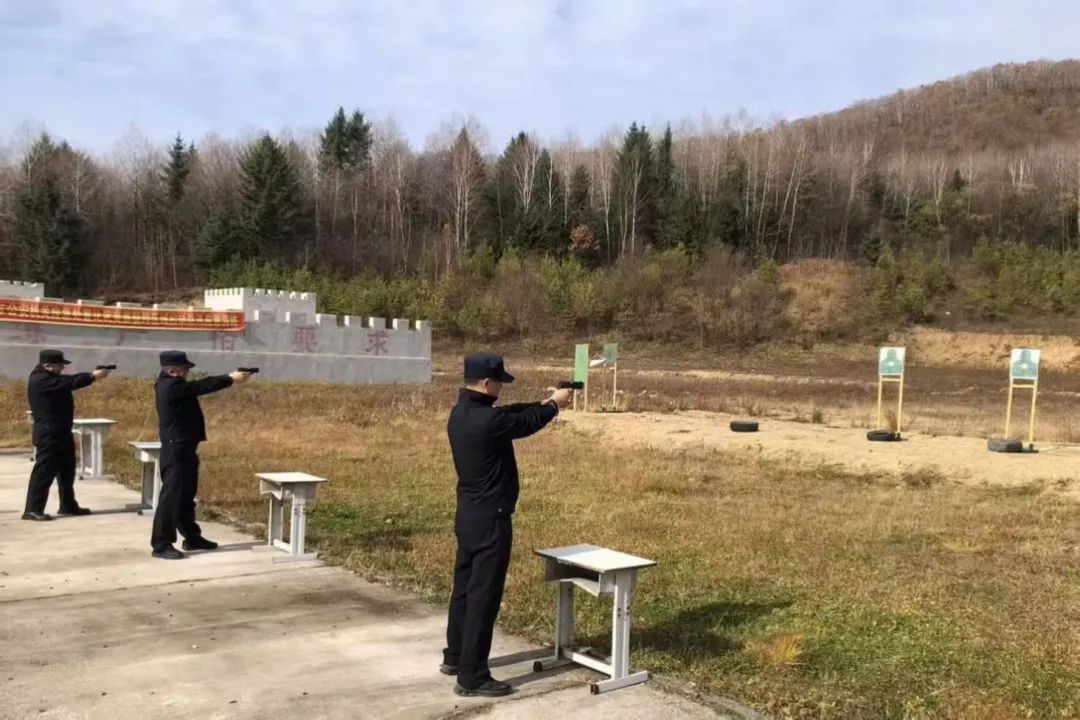 沙场秋点兵！大箐山县人民法院司法警察大队开展实弹射击训练