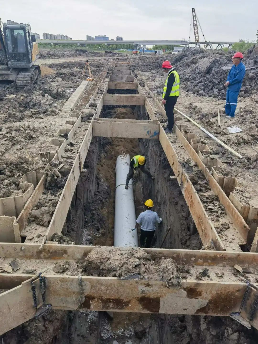 好消息!三分荡路(港周路-青浦大道)段污水管道新建工程完成竣工验收