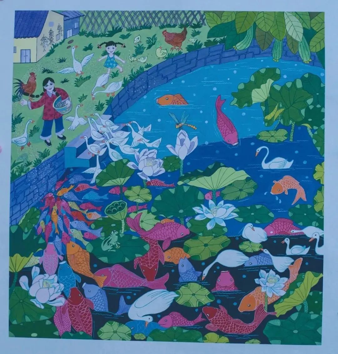 快看!这些万安农民画亮相新西兰