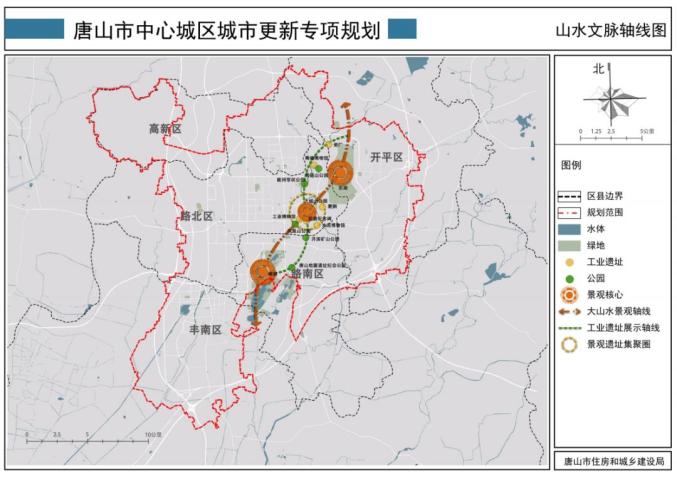 唐山市城市总体规划图图片