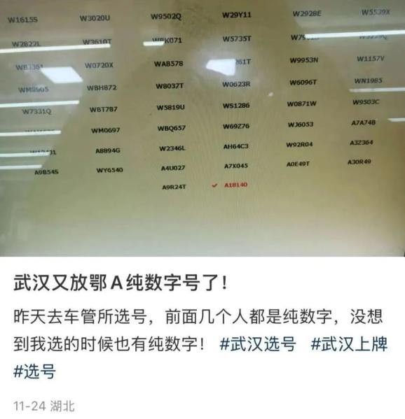 鄂A纯数字号牌大量发放?武汉公安交管部门回应_澎湃号·媒体_澎湃新闻-The Paper