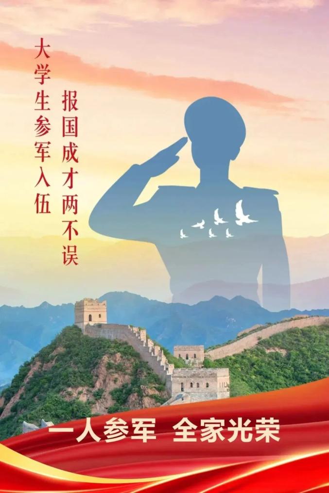青春热血酬壮志,参军入伍正当时!