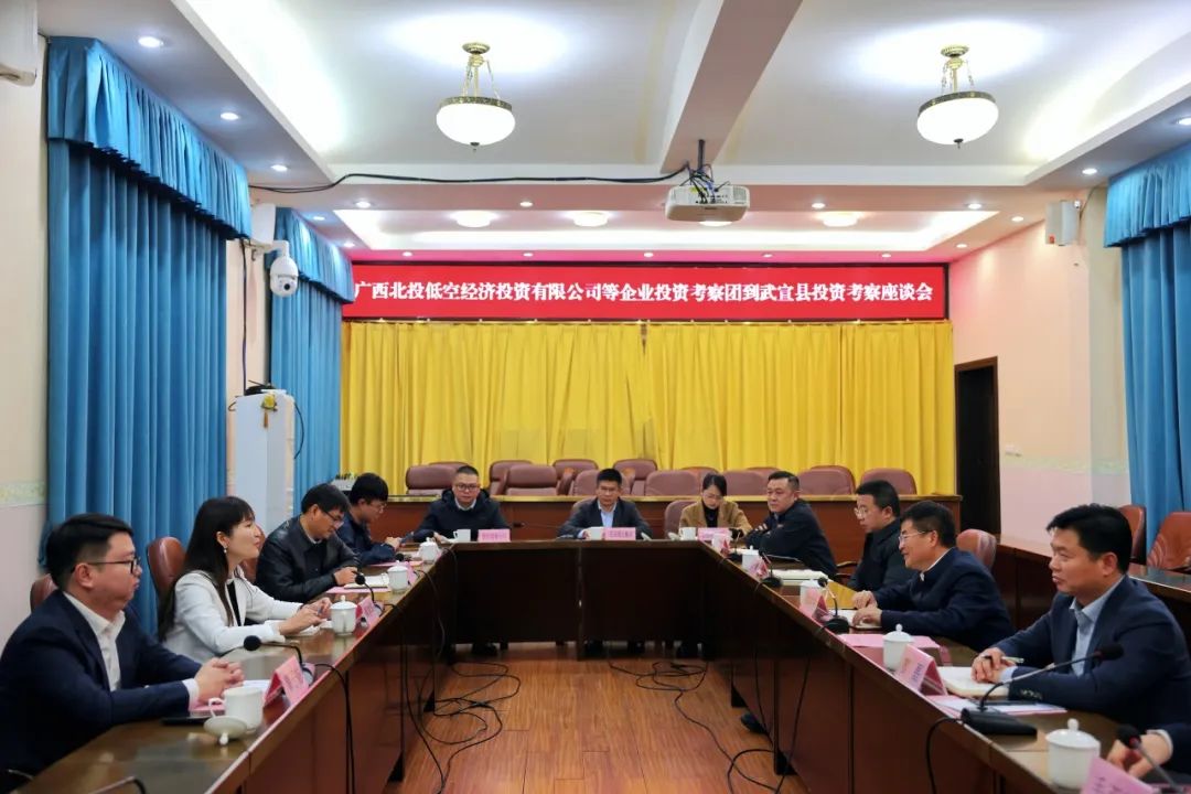 武宣县委主要领导会见广西北投低空经济投资有限公司等企业投资考察团