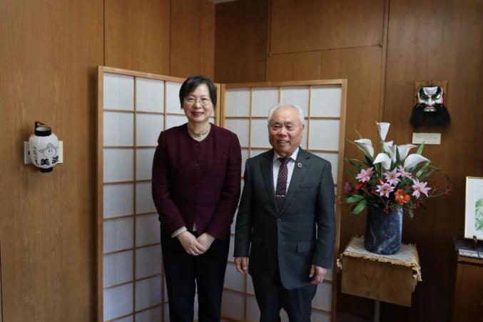 中国驻名古屋总领事杨娴访问岐阜县美浓市
