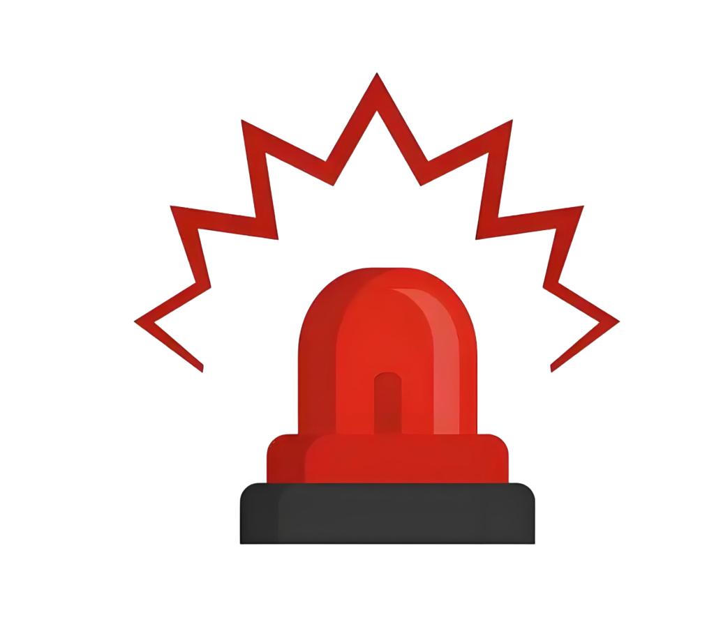 突然,警报声大作