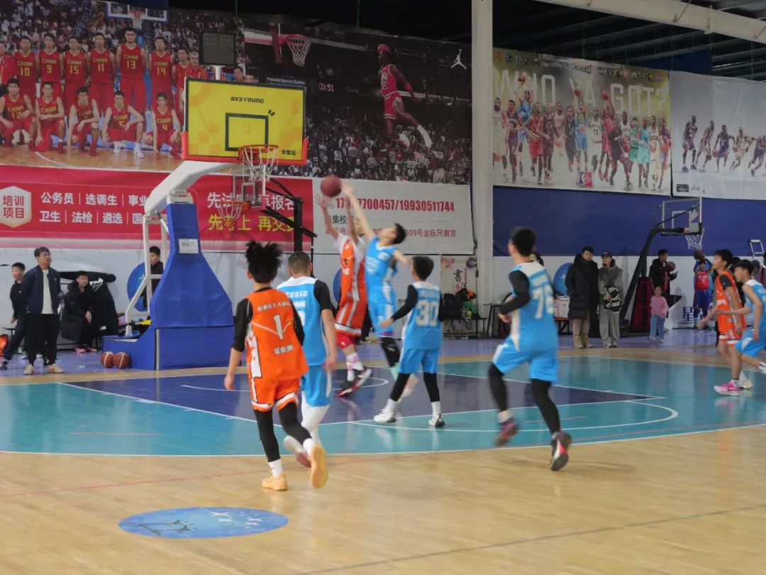 Team huddle during a basketball game