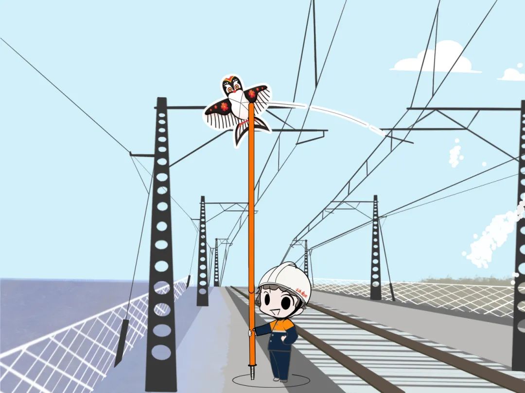 震惊!"小猪佩奇"上了接触网