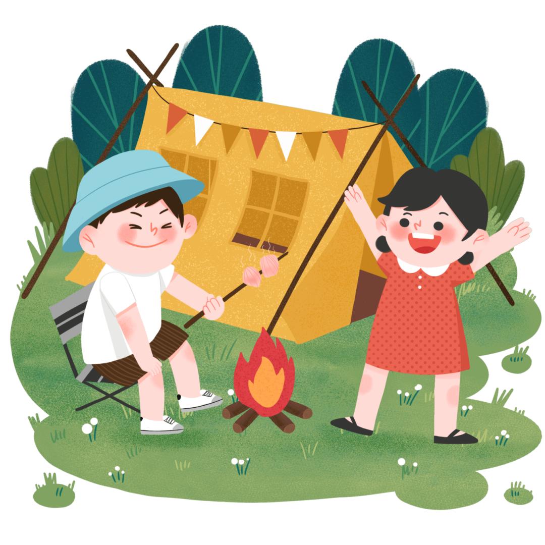 假期户外露营隐患藏守好原则不用慌