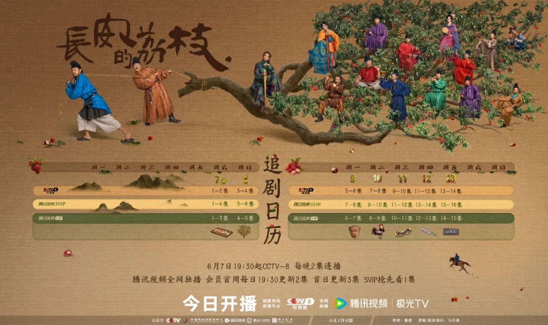 电视剧《长安的荔枝》今日开播！全景展现唐代五千里荔枝转运传奇