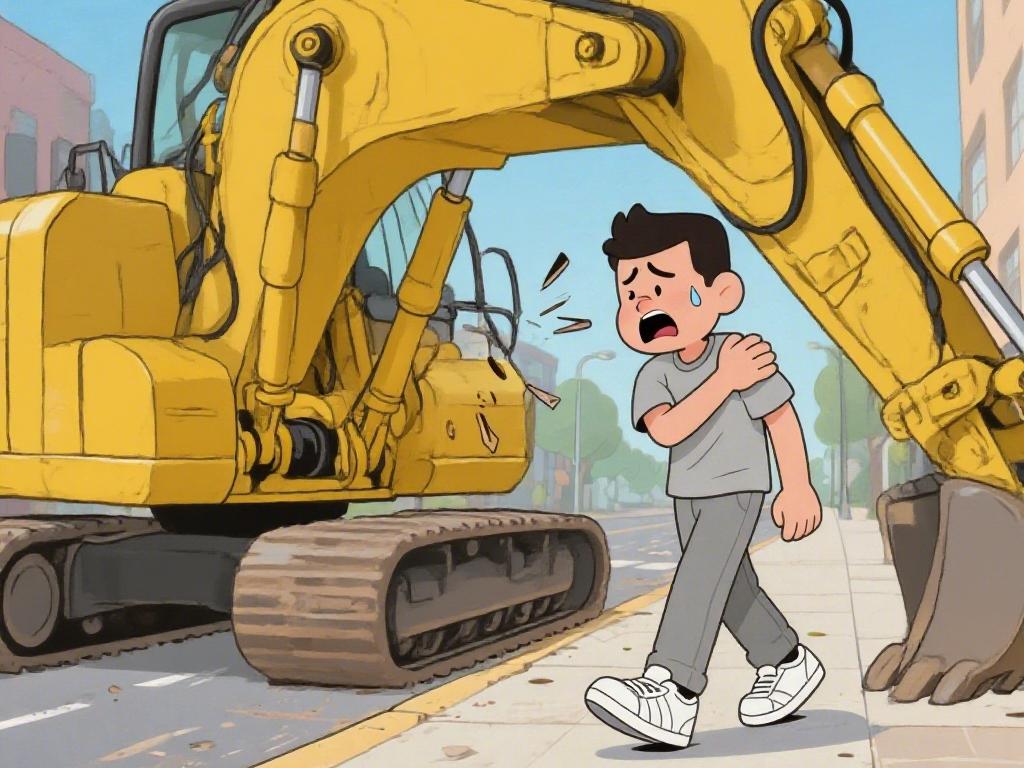 挖机施工误伤行人 法院明晰各方责任!