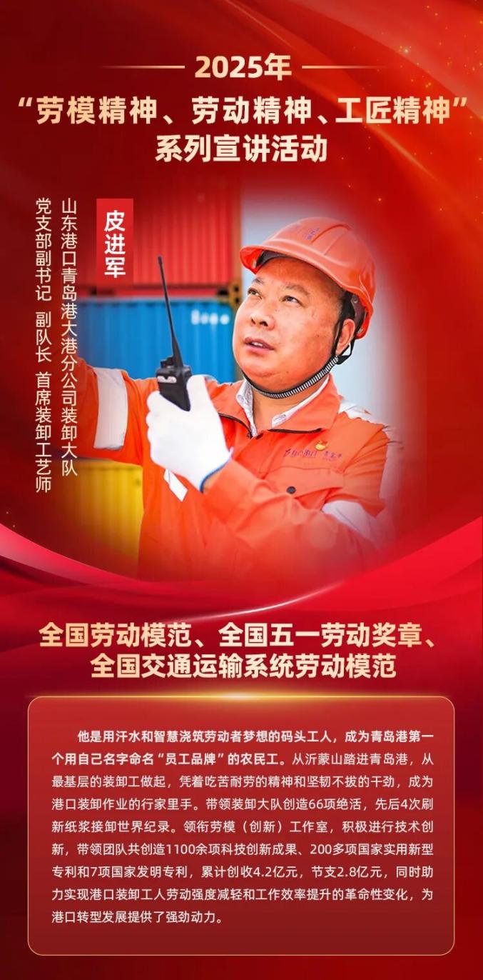 课程主题传承劳模工匠精神领航青春奋进之路劳模讲师皮进军首播时间9