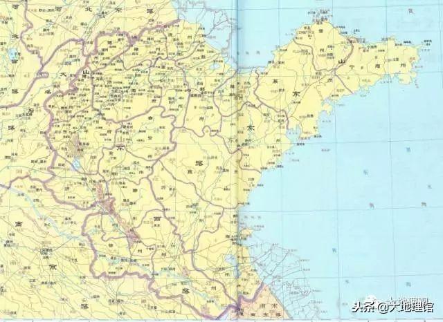 金朝时期的山东东路与山东西路 资料来源@ 谭其骧《中国历史地图集》