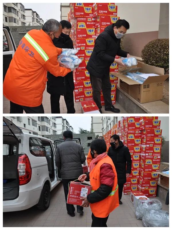 城管委发放防疫物资 筑牢环卫工人防疫线