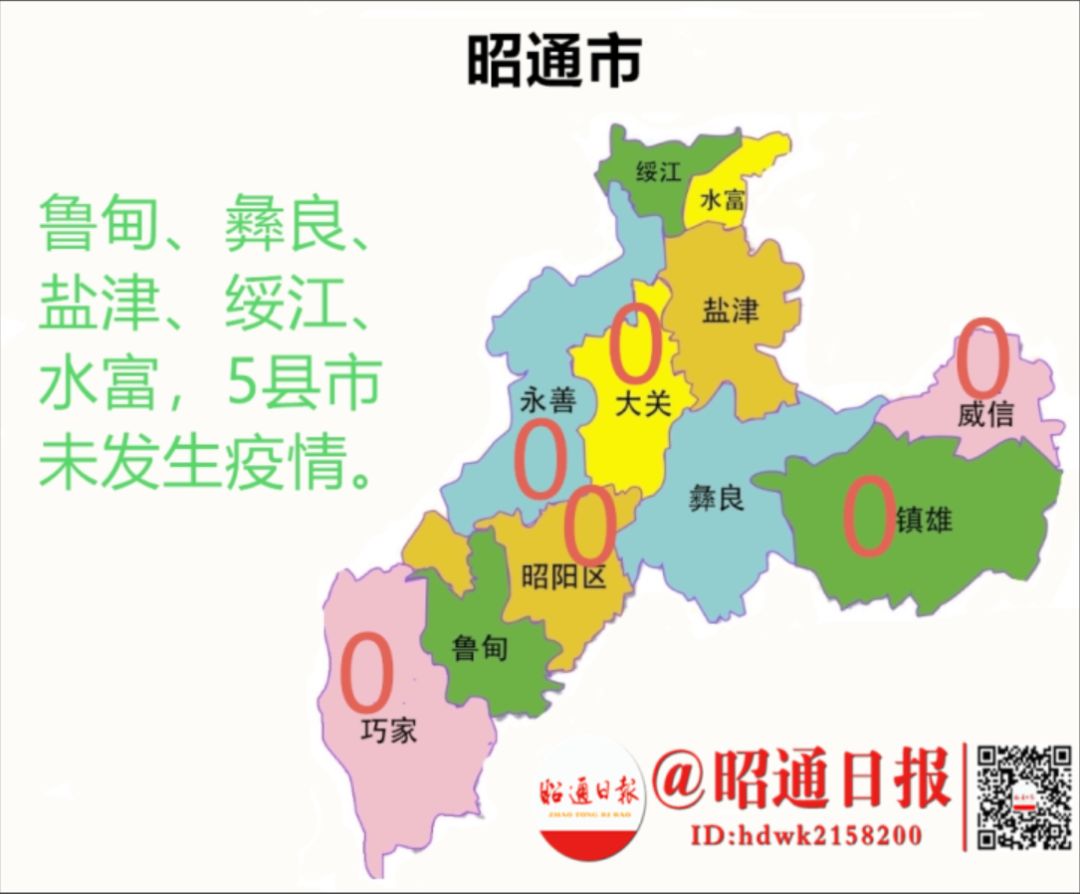 昭通市地区分布图图片
