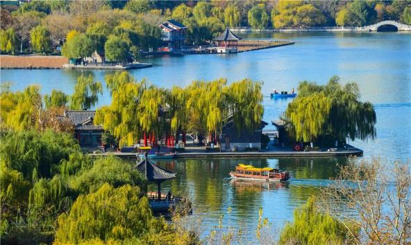 一城山色半城湖"的美丽风光!
