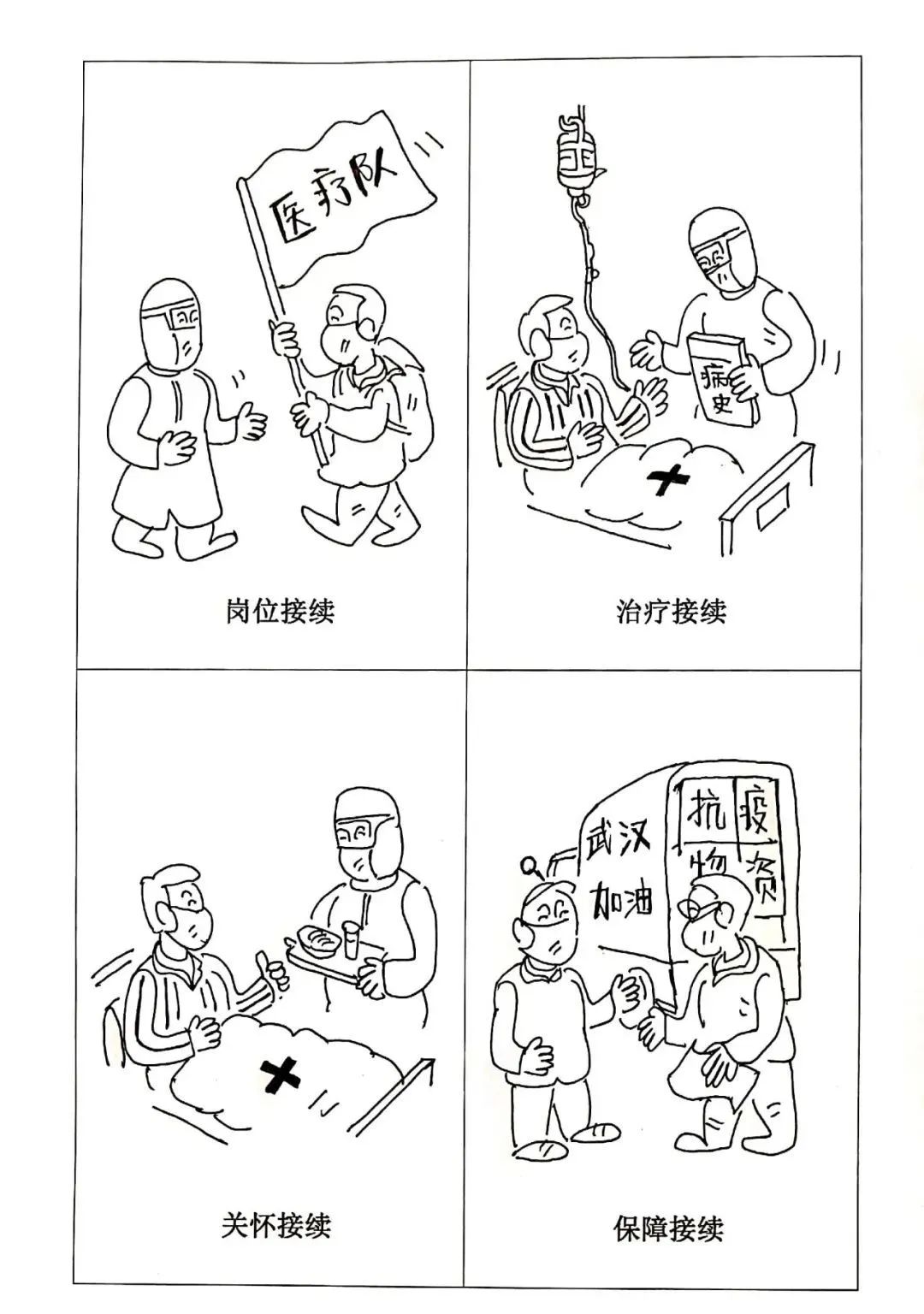 疫情医生简笔画 病人图片