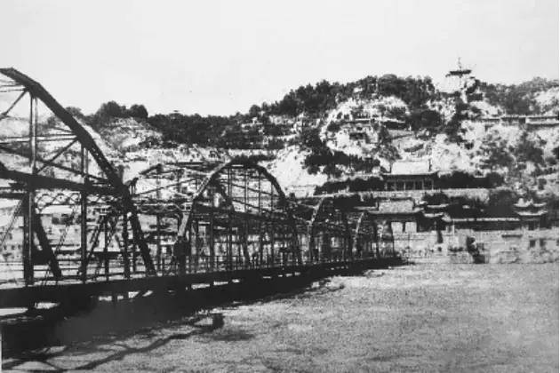 兰州中山桥历史图片