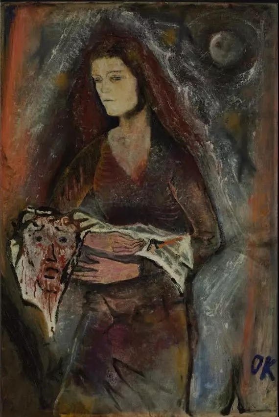 柯克西卡 作现藏于布达佩斯美术馆1933年,纳粹暴政伊始,表现主义作品