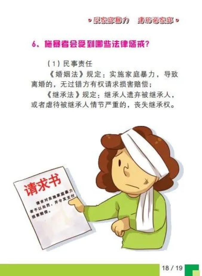 扩散| 《反家庭暴力手册》(二),遭受家庭暴力应该怎么办?