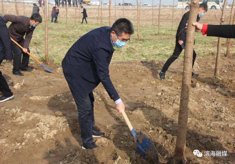 又是一年春光好孫軼劉永軒等縣四套班子領導參加義務植樹活動