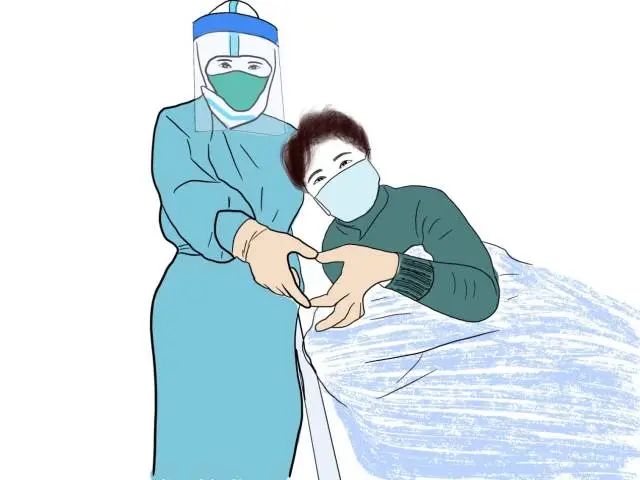 抗击疫情护士漫画图片