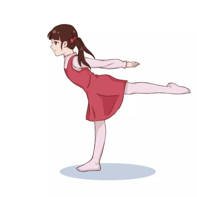 坐位体前屈2.单脚支撑压腿1.双脚站立式压腿柔韧性练习4.平板支撑3.