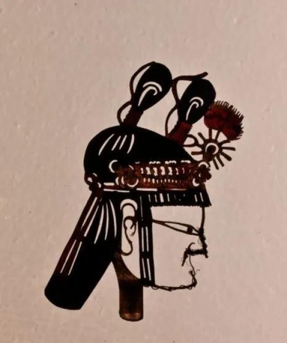 皮影头(老丑角)清代(公元1644—公元1911年)合水县西华池镇征集皮影头