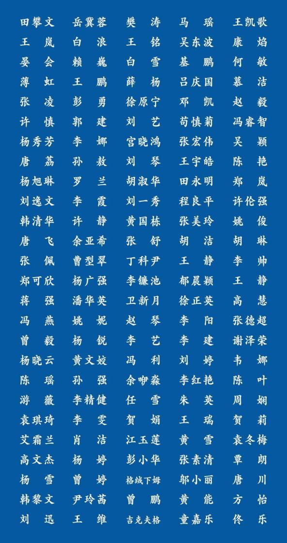 1463位四川援助湖北人员全名单公布每个名字都闪闪发亮
