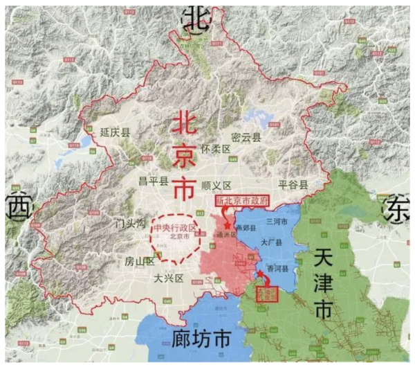 北京通州与河北北三县协同发展规划公布