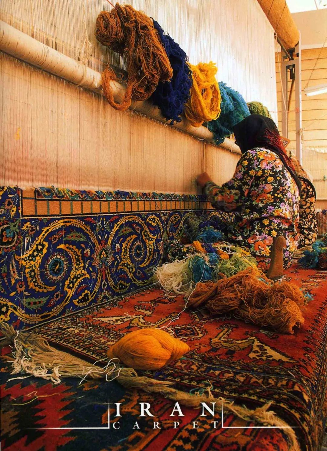 伊朗地毯制作示意 08图片源自网络