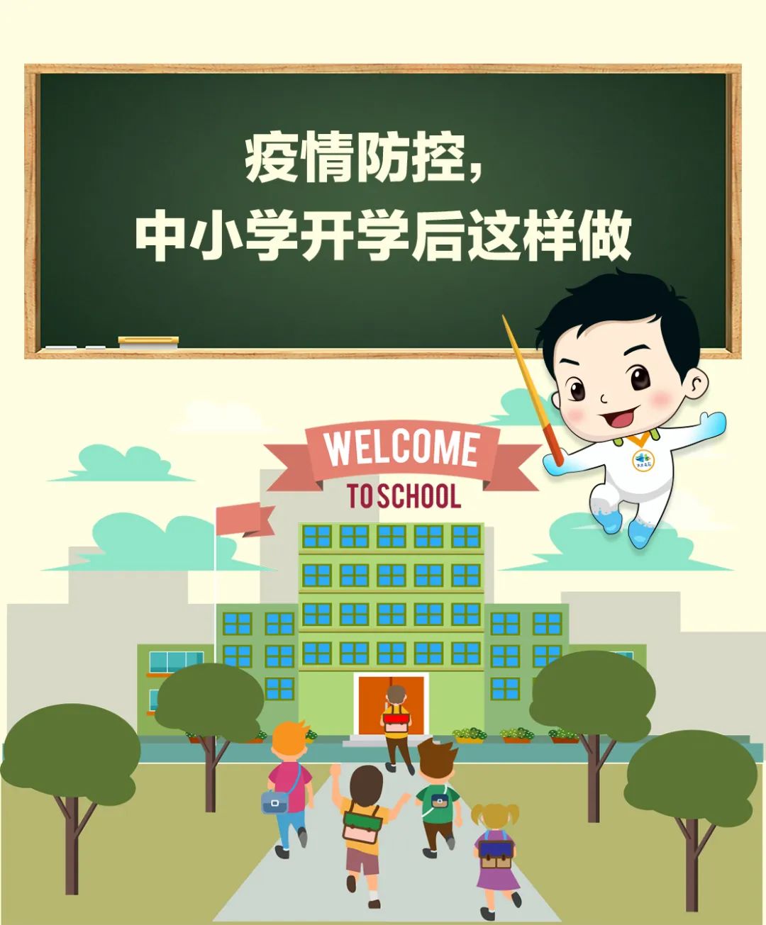 开学疫情入学宣传图片图片