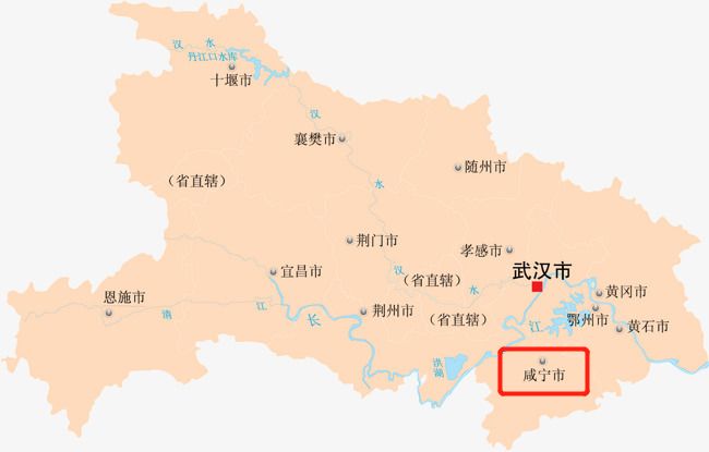 咸宁市地图全图可放大图片
