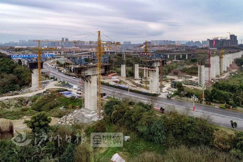 泸州段全线首次航拍来了川南城际铁路已建成这样