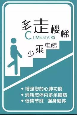 上班期间尽量少搭乘电梯,楼层不高建议走楼梯