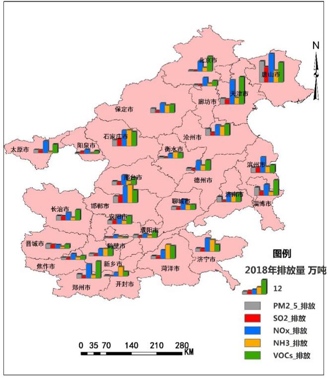 分布春节期间污染物排放变化今年春节期间恰逢疫情管控,京津冀及周边