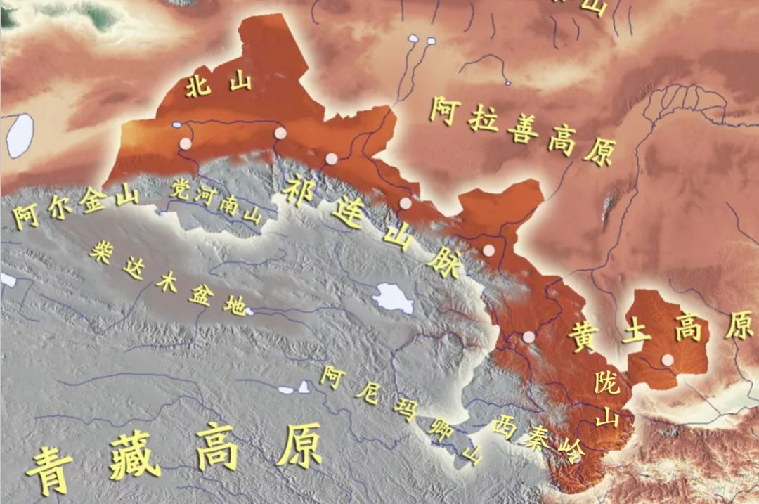 甘肃北山地图图片