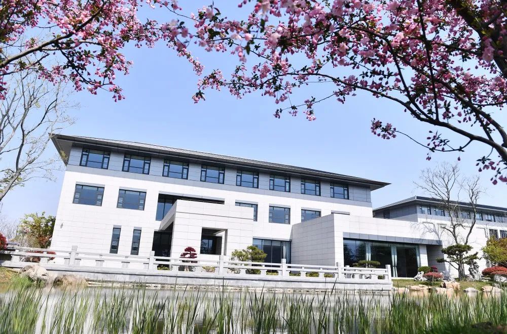 温润如玉的海棠花如约而至草木蔓发,绿柳苍松恩来干部学院迟日江山丽