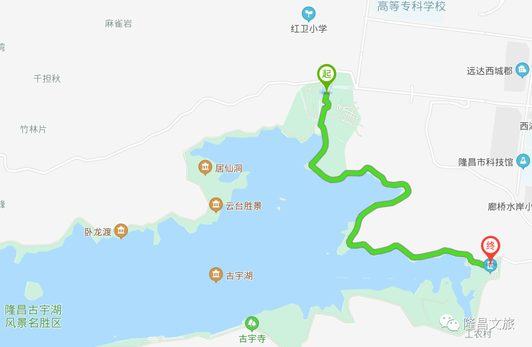 隆昌古宇湖地图图片