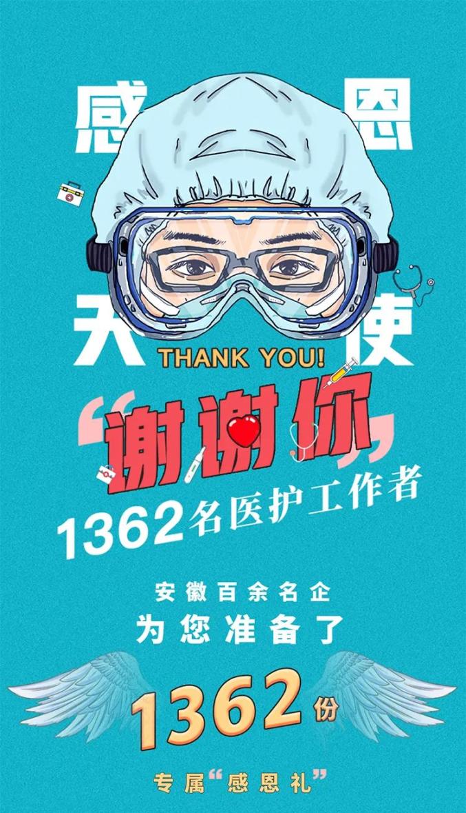 我们要向全安徽的1362名逆行者敬献一份感恩礼请帮忙传达
