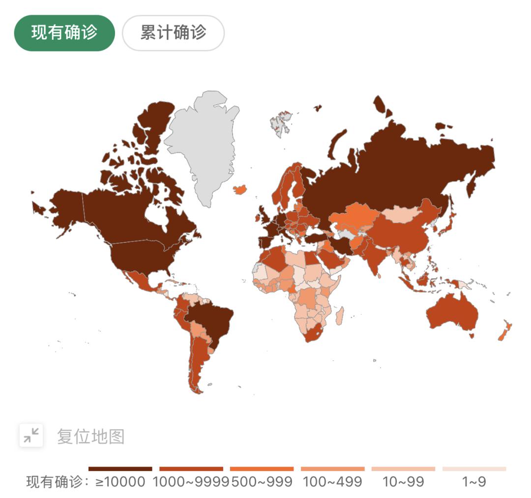 世界疫情统计图图片