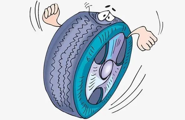 惊险!车轱辘在高速公路上"放飞自我"