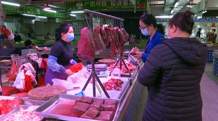 猪肉价格下降了金湾农贸市场里的烟火气回来啦