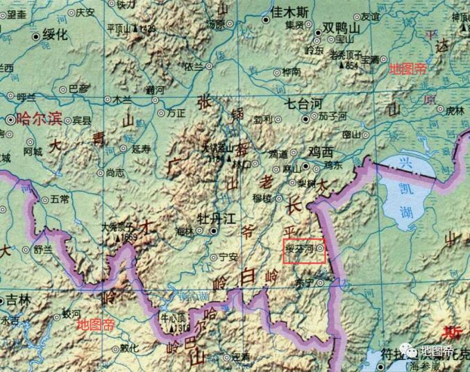 黑龙江绥芬河市地图图片