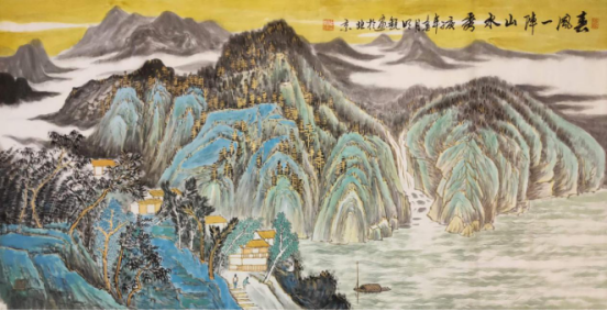 古风新韵别具一格著名画家明锐国画山水作品赏析