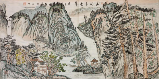 古风新韵别具一格著名画家明锐国画山水作品赏析