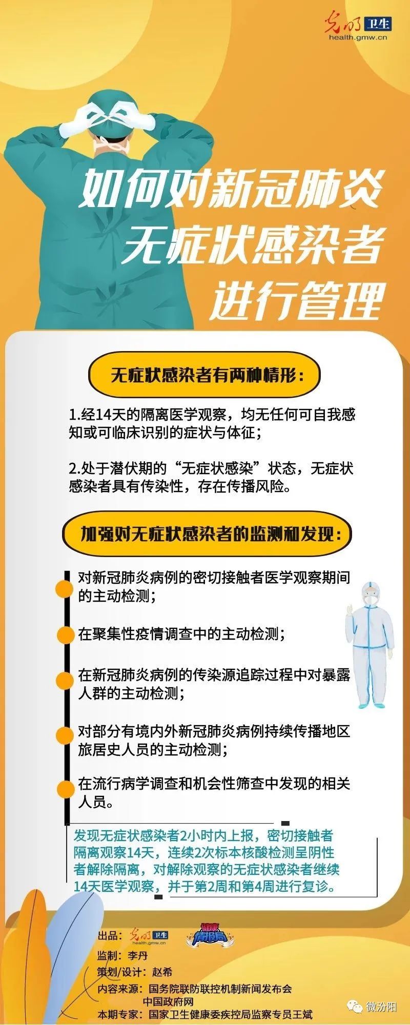一图读懂如何对新冠肺炎无症状感染者进行管理