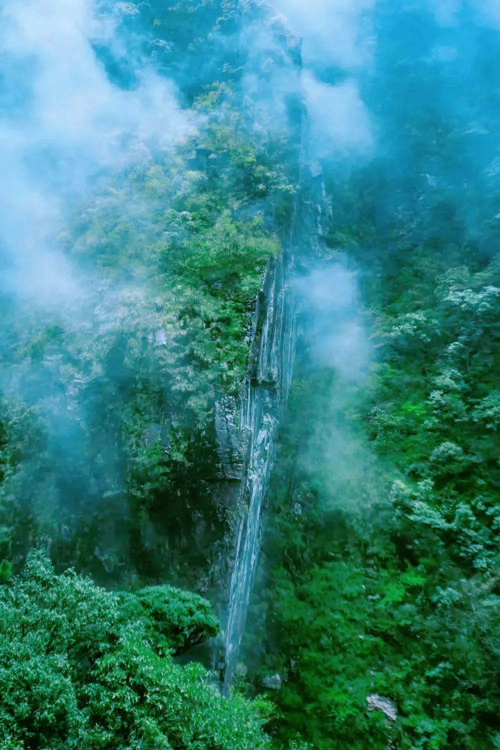 武功山红岩谷景区图片