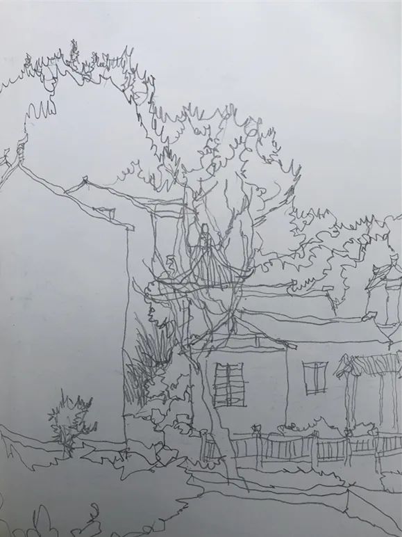 乡村五彩画卷用手中的画笔以小康之年为主题创作写生在南京郊区美丽