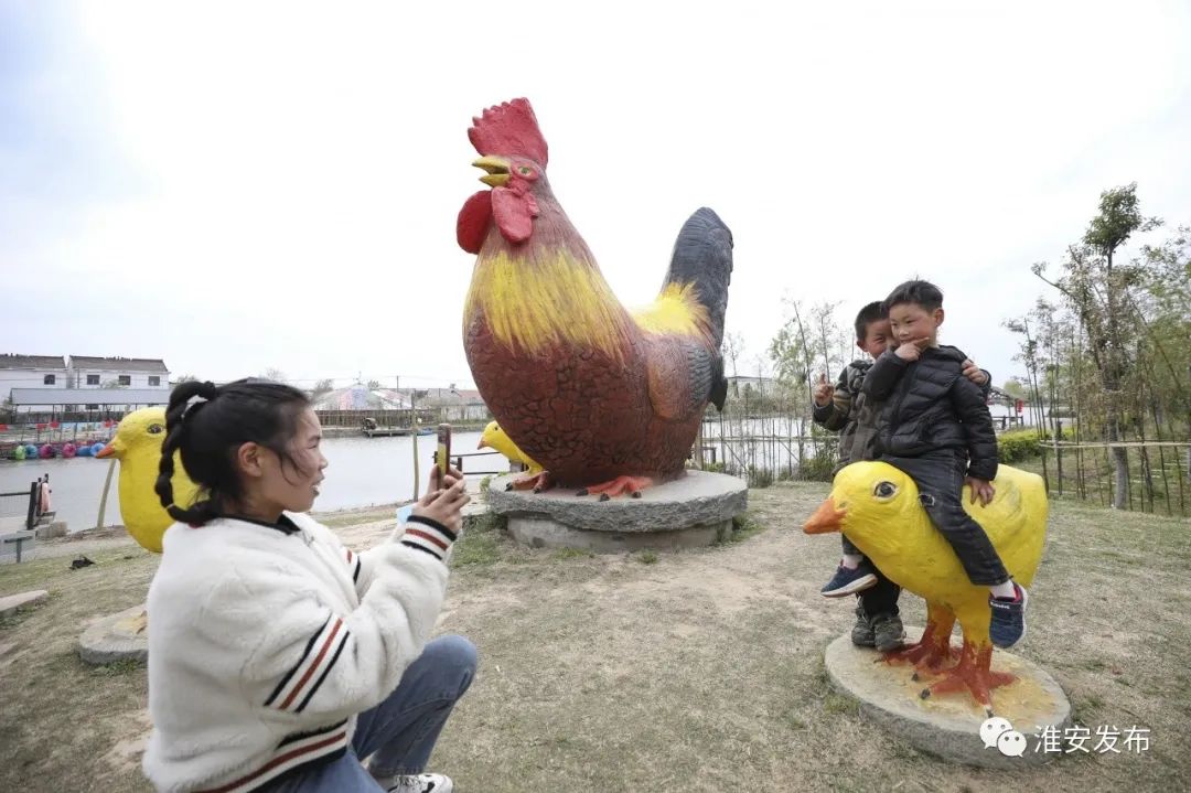 就是這樣一個鄉村旅遊的好去處漣水金雞坨生態農莊正是踏青好時節陽春