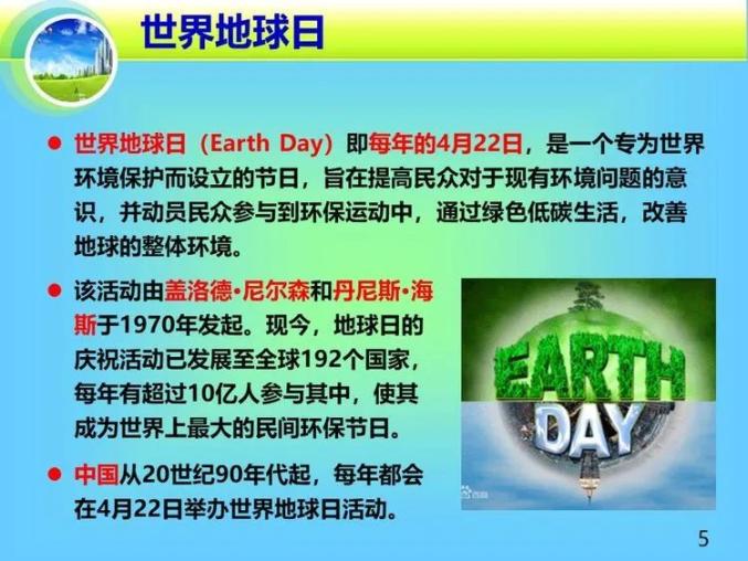 世界地球日2020年4月22日第51个世界地球日纪念活动